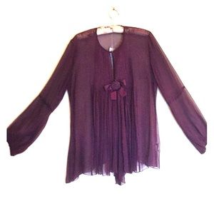 Sheer Purple Blouse